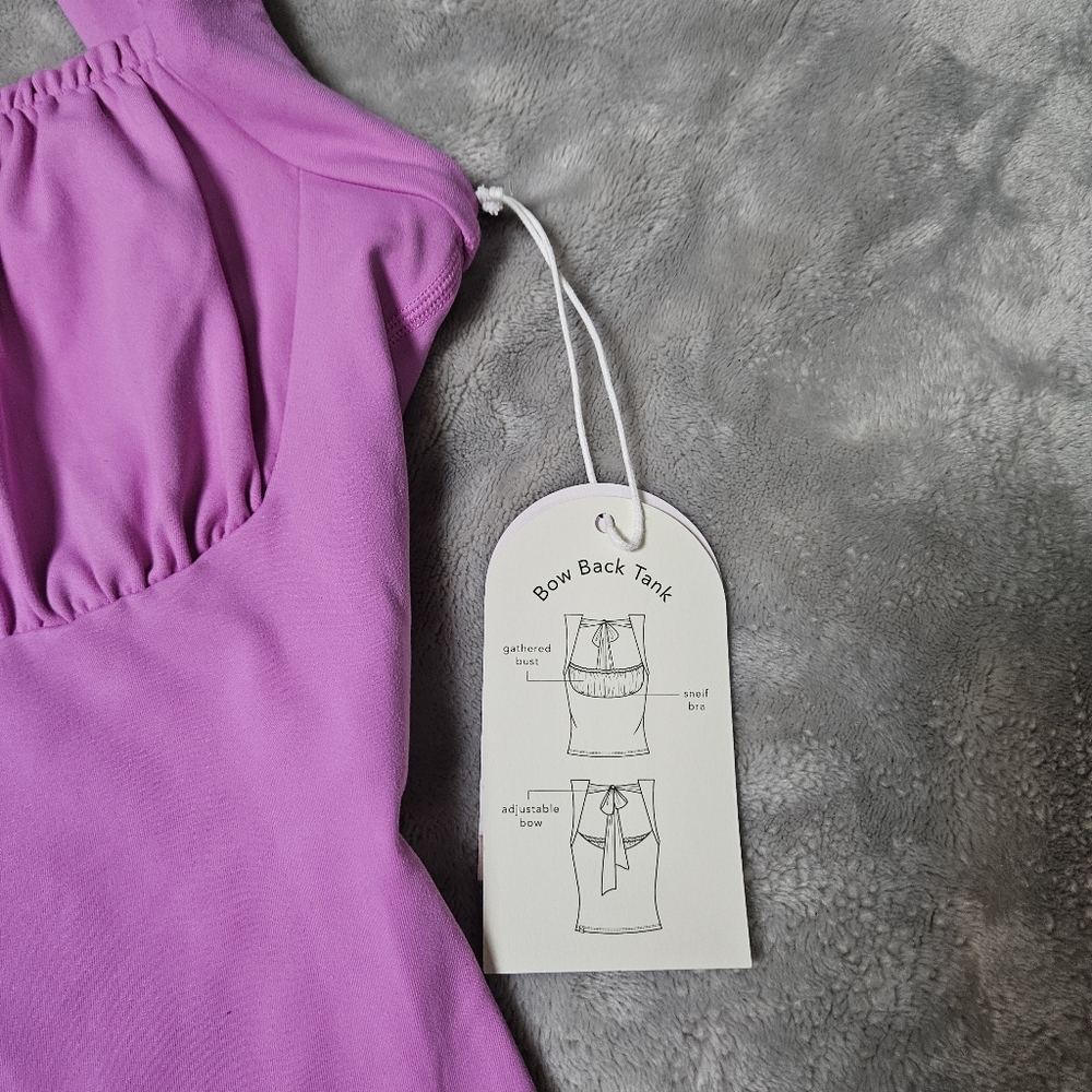NEW! Blogilates First Bloom Bow Back Tank - Picture 11 of 13